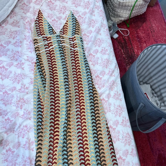 Multi-color summer dress - Picture 3 of 4